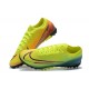 Nike Mercurial Vapor 7 Elite RB Mds IC Green Yellow Red Low-top For Men Soccer Cleats 