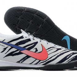 Nike Mercurial Vapor 7 Elite RB Mds IC White Black Pink Blue Low-top For Men Soccer Cleats 