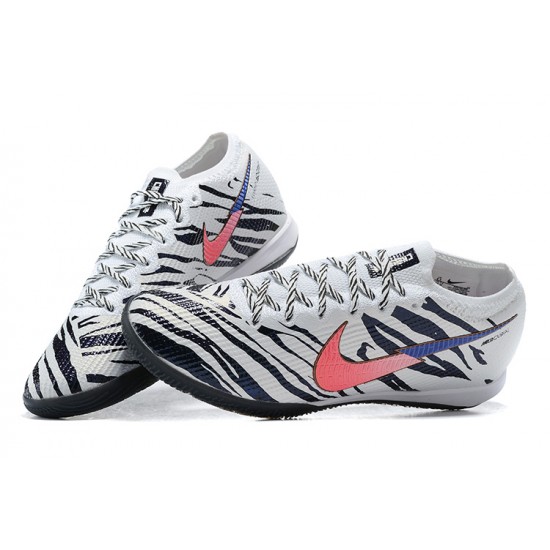 Nike Mercurial Vapor 7 Elite RB Mds IC White Black Pink Blue Low-top For Men Soccer Cleats