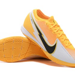 Nike Mercurial Vapor 7 Elite RB Mds IC Yellow White Black Low-top For Men Soccer Cleats 