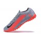 Nike Mercurial Vapor 7 Elite TF Black Gray Orange Low-top For Men Soccer Cleats 