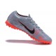 Nike Mercurial Vapor 7 Elite TF Black Gray Orange Low-top For Men Soccer Cleats 