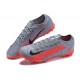 Nike Mercurial Vapor 7 Elite TF Black Gray Orange Low-top For Men Soccer Cleats 