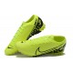 Nike Mercurial Vapor 7 Elite TF Black Green Low-top For Men Soccer Cleats 