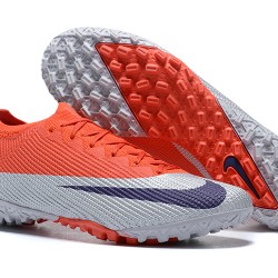 Nike Mercurial Vapor 7 Elite TF Black Orange Gray Low-top For Men Soccer Cleats 