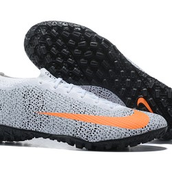 Nike Mercurial Vapor 7 Elite TF Black White Orange Low-top For Men Soccer Cleats 