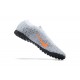 Nike Mercurial Vapor 7 Elite TF Black White Orange Low-top For Men Soccer Cleats 