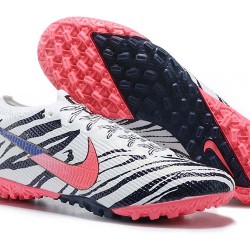 Nike Mercurial Vapor 7 Elite TF Black White Pink Blue Low-top For Men Soccer Cleats 