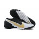 Nike Mercurial Vapor 7 Elite TF Black Yellow Gold White Low-top For Men Soccer Cleats