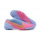 Nike Mercurial Vapor 7 Elite TF Blue Pink Low-top For Men Soccer Cleats