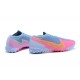 Nike Mercurial Vapor 7 Elite TF Blue Pink Low-top For Men Soccer Cleats 