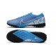 Nike Mercurial Vapor 7 Elite TF Blue White Black Low-top For Men Soccer Cleats 