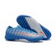 Nike Mercurial Vapor 7 Elite TF Blue White Orange Low-top For Men Soccer Cleats 