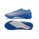 Nike Mercurial Vapor 7 Elite TF Blue White Orange Low-top For Men Soccer Cleats