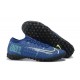 Nike Mercurial Vapor 7 Elite TF Blue Yellow Black Low-top For Men Soccer Cleats