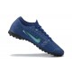 Nike Mercurial Vapor 7 Elite TF Blue Yellow Black Low-top For Men Soccer Cleats 