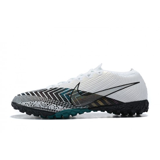 Nike Mercurial Vapor 7 Elite TF Green White Black Low-top For Men Soccer Cleats