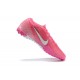 Nike Mercurial Vapor 7 Elite TF Pink White Low-top For Men Soccer Cleats