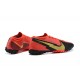 Nike Mercurial Vapor 7 Elite TF Red Gold Black Low-top For Men Soccer Cleats 