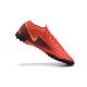 Nike Mercurial Vapor 7 Elite TF Red Gold Black Low-top For Men Soccer Cleats