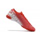 Nike Mercurial Vapor 7 Elite TF Red White Low-top For Men Soccer Cleats