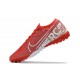 Nike Mercurial Vapor 7 Elite TF Red White Low-top For Men Soccer Cleats