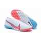 Nike Mercurial Vapor 7 Elite TF White Blue Pink Black Low-top For Men Soccer Cleats