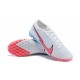 Nike Mercurial Vapor 7 Elite TF White Blue Pink Black Low-top For Men Soccer Cleats