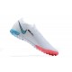 Nike Mercurial Vapor 7 Elite TF White Blue Pink Black Low-top For Men Soccer Cleats