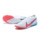 Nike Mercurial Vapor 7 Elite TF White Blue Pink Black Low-top For Men Soccer Cleats