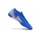 Nike Mercurial Vapor 7 Elite TF White Orange Blue Low-top For Men Soccer Cleats