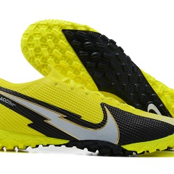 Nike Mercurial Vapor 7 Elite TF White Yellow Black Low-top For Men Soccer Cleats 