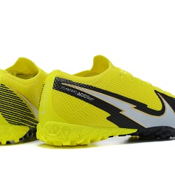 Nike Mercurial Vapor 7 Elite TF White Yellow Black Low-top For Men Soccer Cleats 