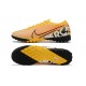 Nike Mercurial Vapor 7 Elite TF Yellow White Black Low-top For Men Soccer Cleats