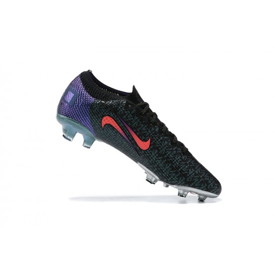 Nike Mercurial Vapor VII 13 Elite FG Black Orange Black Low-top For Men Soccer Cleats