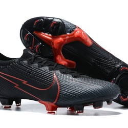 Nike Mercurial Vapor VII 13 Elite FG Black Orange Low-top For Men Soccer Cleats 