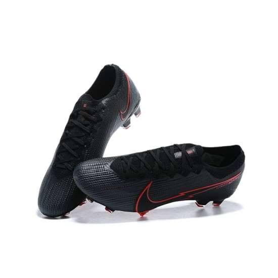 Nike Mercurial Vapor VII 13 Elite FG Black Orange Low-top For Men Soccer Cleats