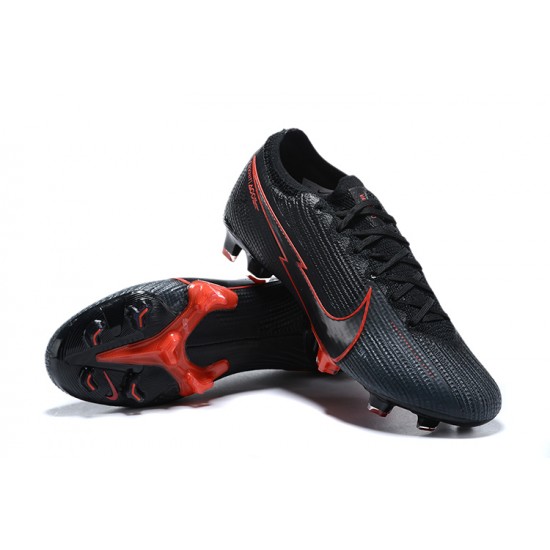 Nike Mercurial Vapor VII 13 Elite FG Black Orange Low-top For Men Soccer Cleats