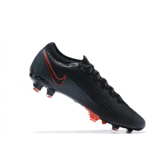 Nike Mercurial Vapor VII 13 Elite FG Black Orange Low-top For Men Soccer Cleats