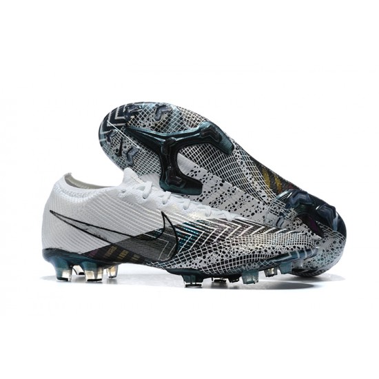 Nike Mercurial Vapor VII 13 Elite FG Gray Black Blue Low-top For Men Soccer Cleats