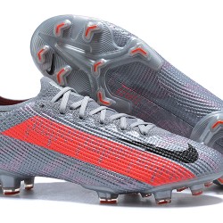 Nike Mercurial Vapor VII 13 Elite FG Gray Orange Black Low-top For Men Soccer Cleats 