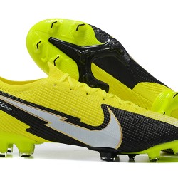 Nike Mercurial Vapor VII 13 Elite FG LightYellow Black Low-top For Men Soccer Cleats 