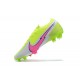 Nike Mercurial Vapor VII 13 Elite FG LightYellow Pink Black White Low-top For Men Soccer Cleats