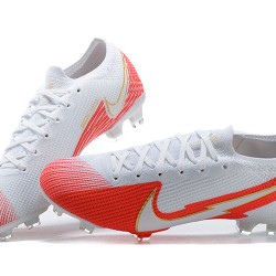 Nike Mercurial Vapor VII 13 Elite FG Orange White Lce Low-top For Men Soccer Cleats 