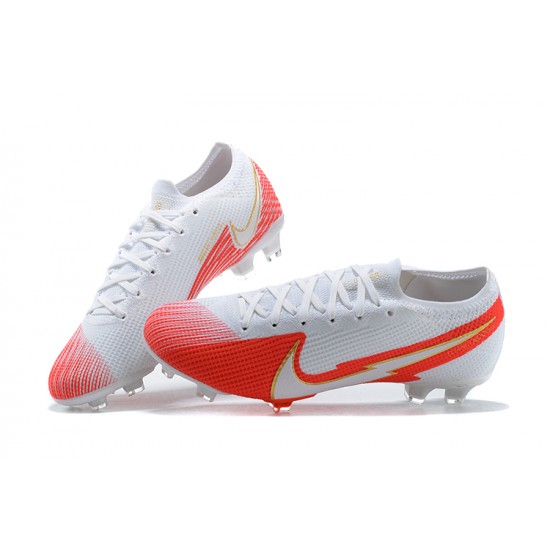 Nike Mercurial Vapor VII 13 Elite FG Orange White Lce Low-top For Men Soccer Cleats