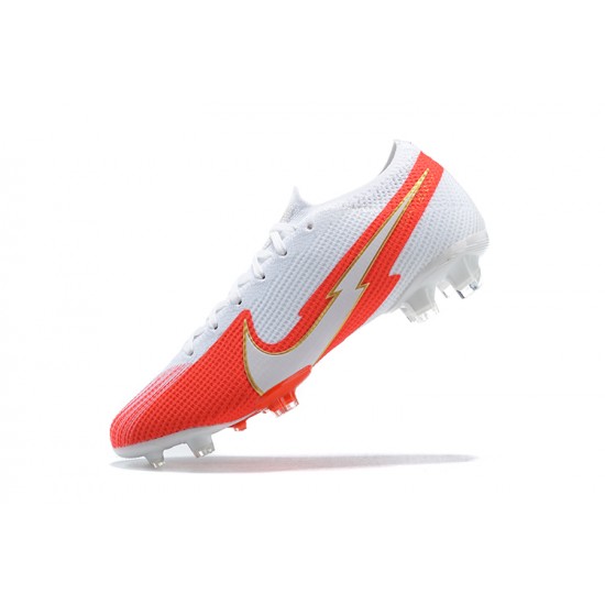 Nike Mercurial Vapor VII 13 Elite FG Orange White Lce Low-top For Men Soccer Cleats