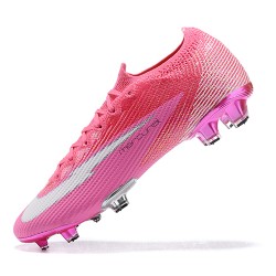 Nike Mercurial Vapor VII 13 Elite FG Pink LightPink Low-top For Men Soccer Cleats 
