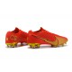 Nike Mercurial Vapor VII 13 Elite FG Red Gold Low-top For Men Soccer Cleats