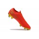 Nike Mercurial Vapor VII 13 Elite FG Red Gold Low-top For Men Soccer Cleats