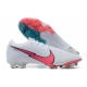 Nike Mercurial Vapor VII 13 Elite FG White Pink Blue Green Low-top For Men Soccer Cleats